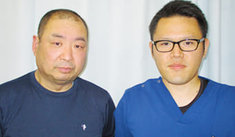 輝整骨院かがやき鍼灸院に来院する患者様とスタッフ